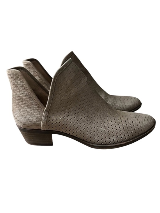 Lucky Brand Shoes - LUCKY BRAND Baley Brindle Suede Perforated Pull On Ankle Booties Size 7.5